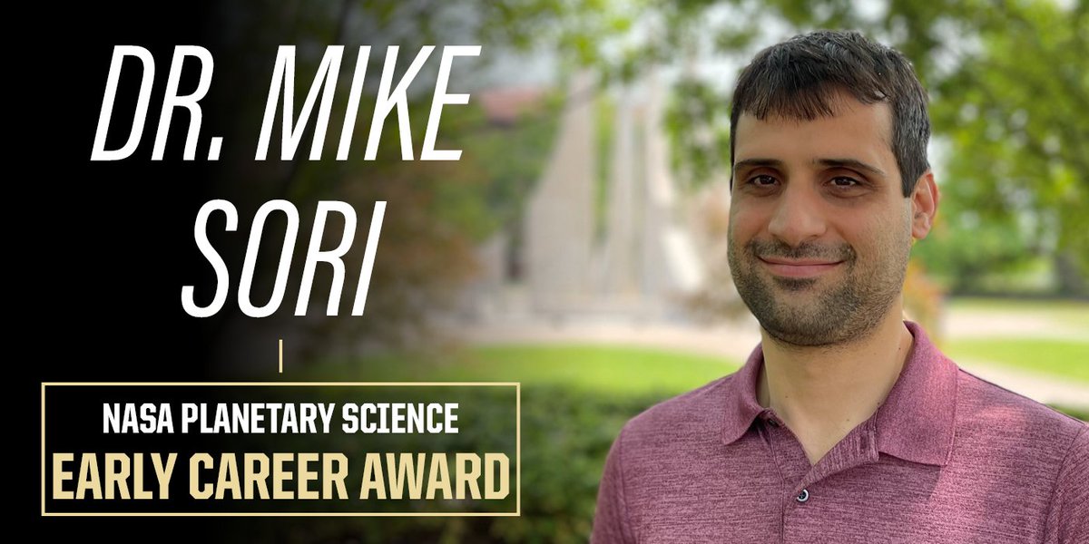 Congratulations to Dr. Mike Sori for being awarded a @NASA Planetary Science Early Career Award!
Read about his award here ➡️ bit.ly/42PUC6K
#boilerup #thenextgiantleap @LifeAtPurdue @PurdueScience @mikesori1