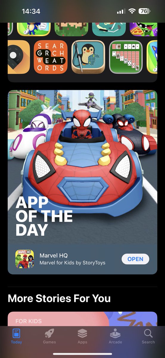 Blown away to see our latest <a href="/StoryToys/">StoryToys</a> app as App of the Day on the <a href="/AppStore/">App Store</a> !