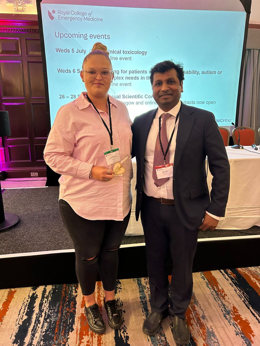 Congrats to <a href="/PEM_ACP_HM/">Holly Mansell</a> on 1st prize for her poster at #rcemacpconference23 We r v proud of the hard work. <a href="/PEM_ACP/">Charlotte</a> <a href="/RowberryTracey/">Tracey Rowberry 🌈💙</a> <a href="/RCEMACPForum/">RCEM ACP Forum</a> <a href="/RCEMACPChair/">RCEM ACP Chair</a> <a href="/AnandKanani/">Anand Nitin Kanani</a> <a href="/stuarthartshorn/">Stuart Hartshorn</a> Looking forward to the next poster and prize (no pressure😉😁) <a href="/BWC_NHS/">BWC NHS Trust</a> <a href="/adamsonjon/">Jonathan Adamson</a>