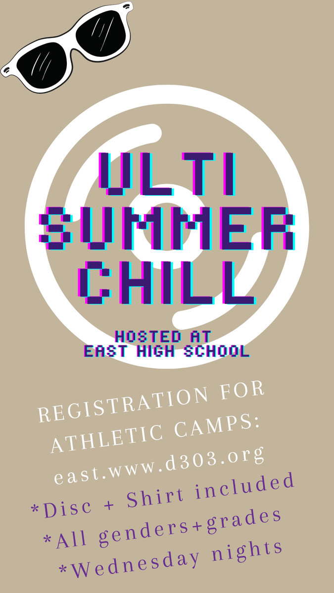 Don't forget to register for Summer Ulti Chill hosted by STCE! 6-12 grades welcome.  Wednesday evenings  - come out and play some competitive games. Register on Pushcoin.