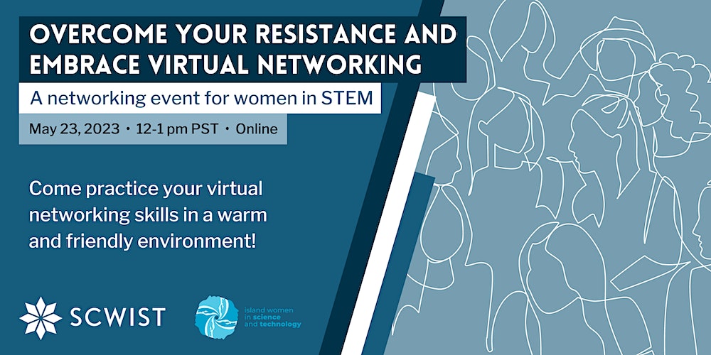 .<a href="/SCWIST/">SCWIST</a> and @iwist_org have collaborated to offer you an opportunity to connect with #womeninSTEM from across Canada and sharpen your networking skills.  Learn more about the "Overcome Your Resistance and Embrace Virtual Networking" online event: eventbrite.ca/e/overcome-you…