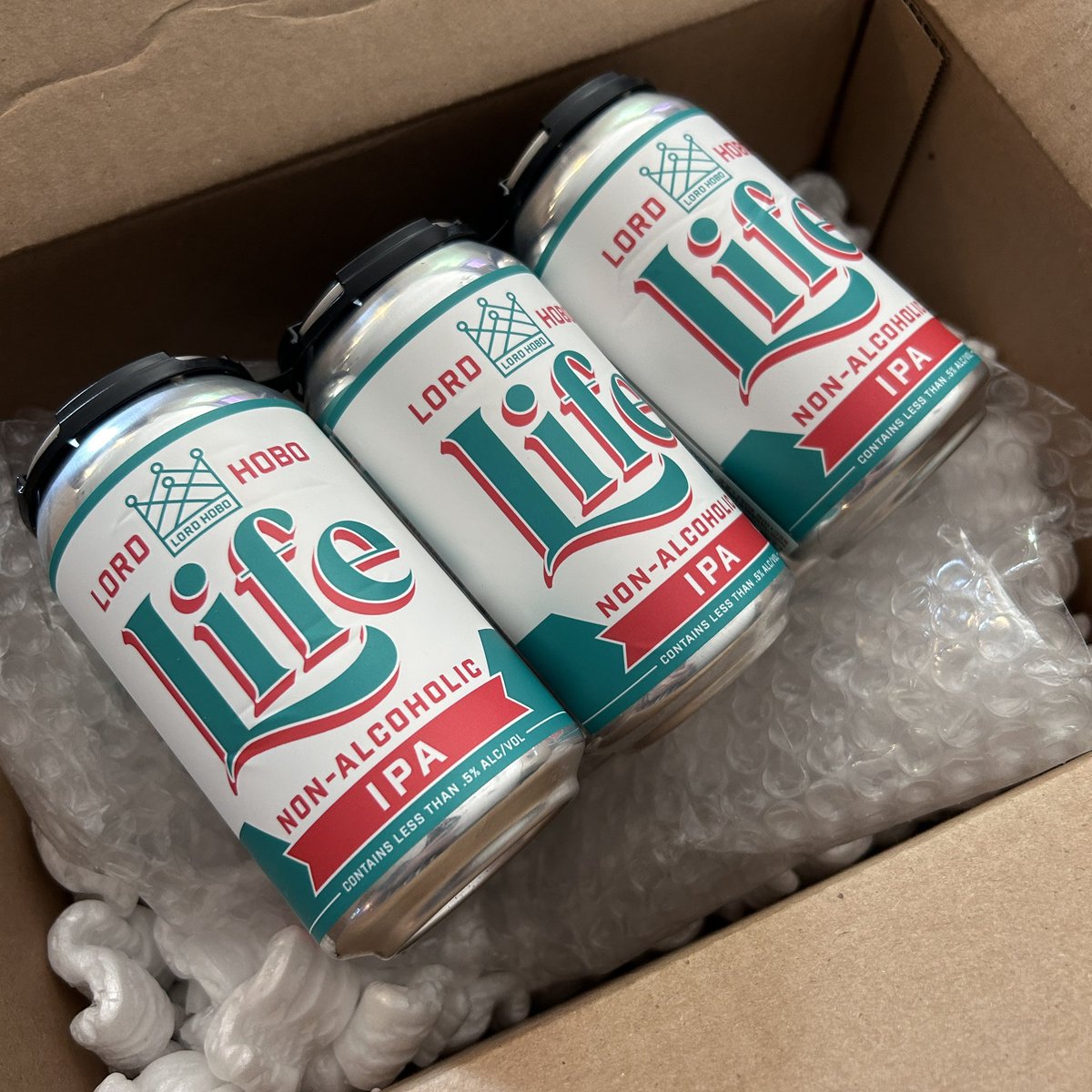 New in the house, review coming soon!  <a href="/lordhobobrewing/">Lord Hobo</a>’s Life NA IPA!  🍻🍺