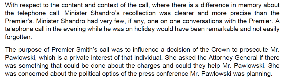 Smith called Shandro to ask him to intervene in the Pawlowski case!. Shandro, to his great credit, held his ground.