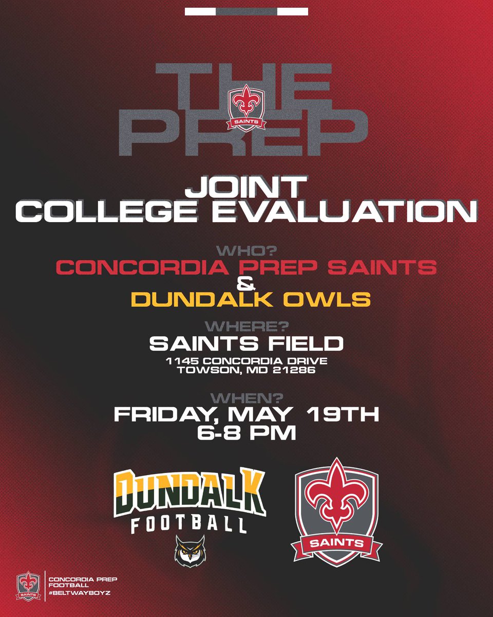 College coaches — stop through if you are in town for National Preps!  

#BeltwayBoyz⚜️