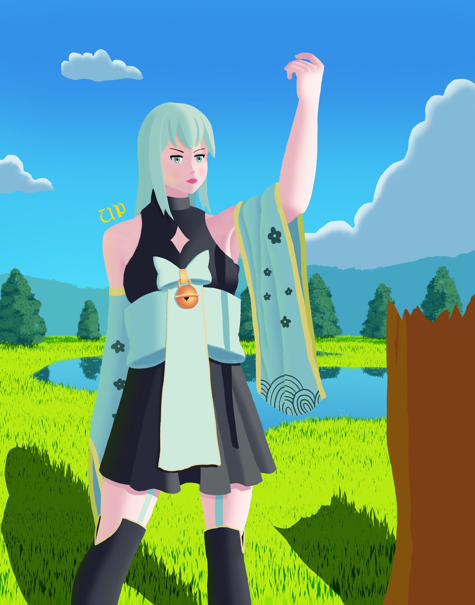 unwantedplague's tweet photo. Here is @hikarinochiii ‘s OC, the Goddess of Life. She’s summoning a tree from the ground, bringing new life into this world. #ocart #ArtistOnTwitter https://t.co/FcCbSK4Ds0