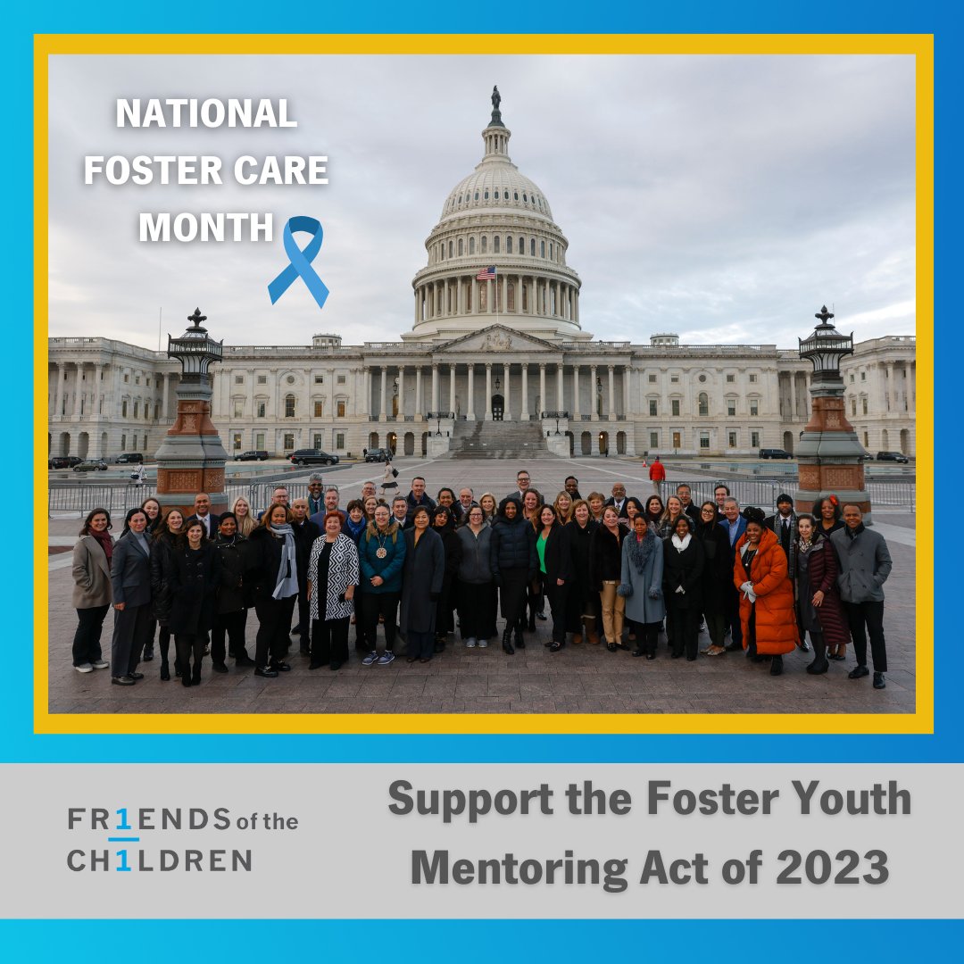 Friends of the Children is proud to support the Foster Youth Mentoring Act of 2023! The Foster Youth Mentoring Act would support enhancing and expanding mentoring programs to better serve additional youth in foster care. Join in support: bit.ly/3MEFjID 
#PutChildrenFirst