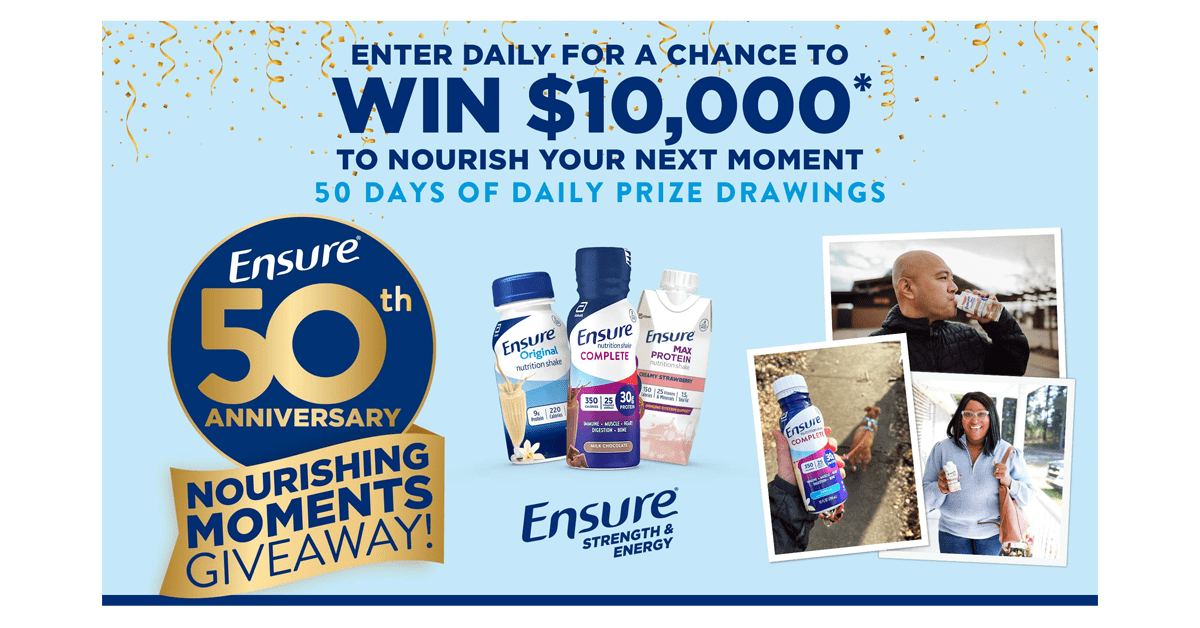 GooseGiveaways's tweet photo. ๐ธ๐ฅ Nourish your dreams with $10,000! Enter the Ensure Nourishing Moments Sweepstakes DAILY for your chance to win. Ends 7/9, US only. https://t.co/4qKWg8rPDx
#EnsureSweepstakes #WinCash #Giveaway #DailyEntry #Sweepstakes https://t.co/kYVaf88qfq