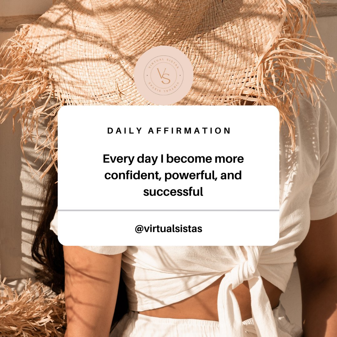 ✨Daily Affirmation✨
.
Every day I become more confident, powerful, and successful
.
.
.
.
.
.
.
.
.
#virtualsistas #virtualassistant #virtualassistantservices #virtualassistantlife #workfromanywhere #workfromhomelife #vacoach #virtualassistantcoach #virtualassistantcoaching