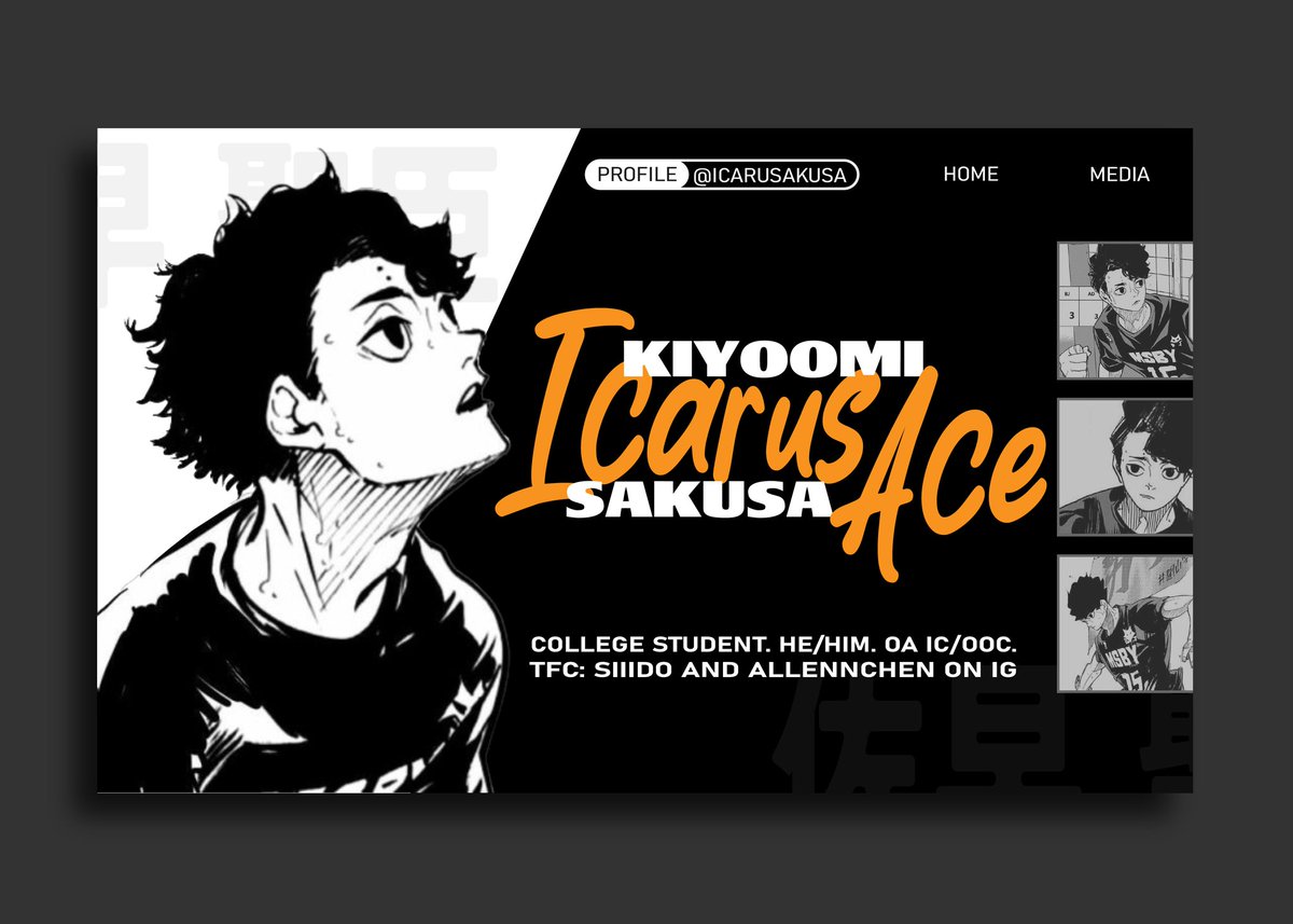 ͏͏͏͏͏͏

                 #hqrp                           re-intro
                 kiyoomi  icarus  ace  sakusa
                 pagod na college student!au

                 like   ╱   rt   to  be  mutuals
 ͏͏͏͏͏͏ ͏͏͏͏͏͏

 ͏͏͏͏͏͏