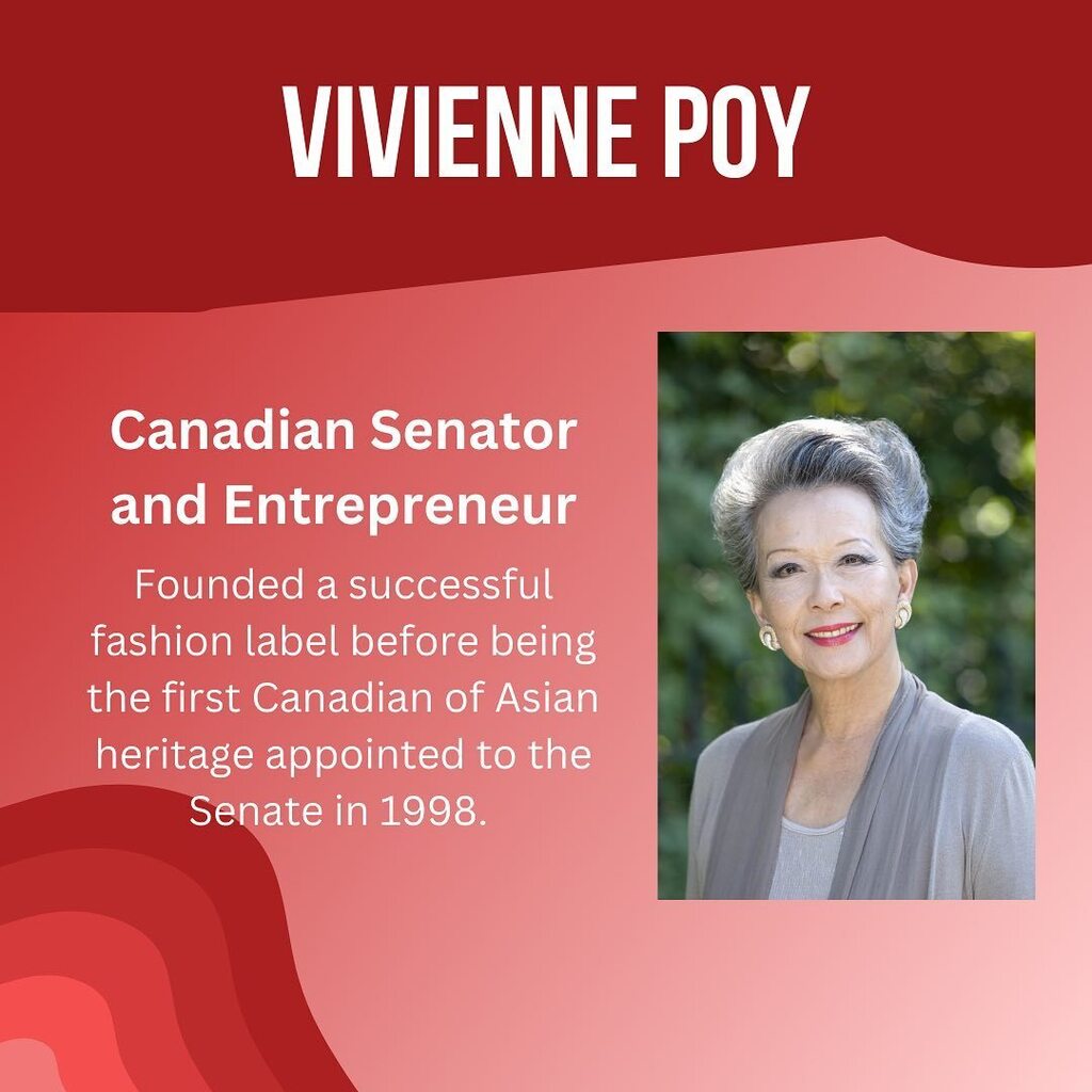 rhhsllc's tweet photo. Vivienne Poy is a Canadian Senator, entrepreneur, author, historian, and fashion designer. She was born in Hong Kong in 1941 and immigrated to Montreal in 1959. She started her own fashion label in 1981, which brought her success in fashion and retail. S… https://t.co/YPu1B0mHgH https://t.co/icqP0UaI40