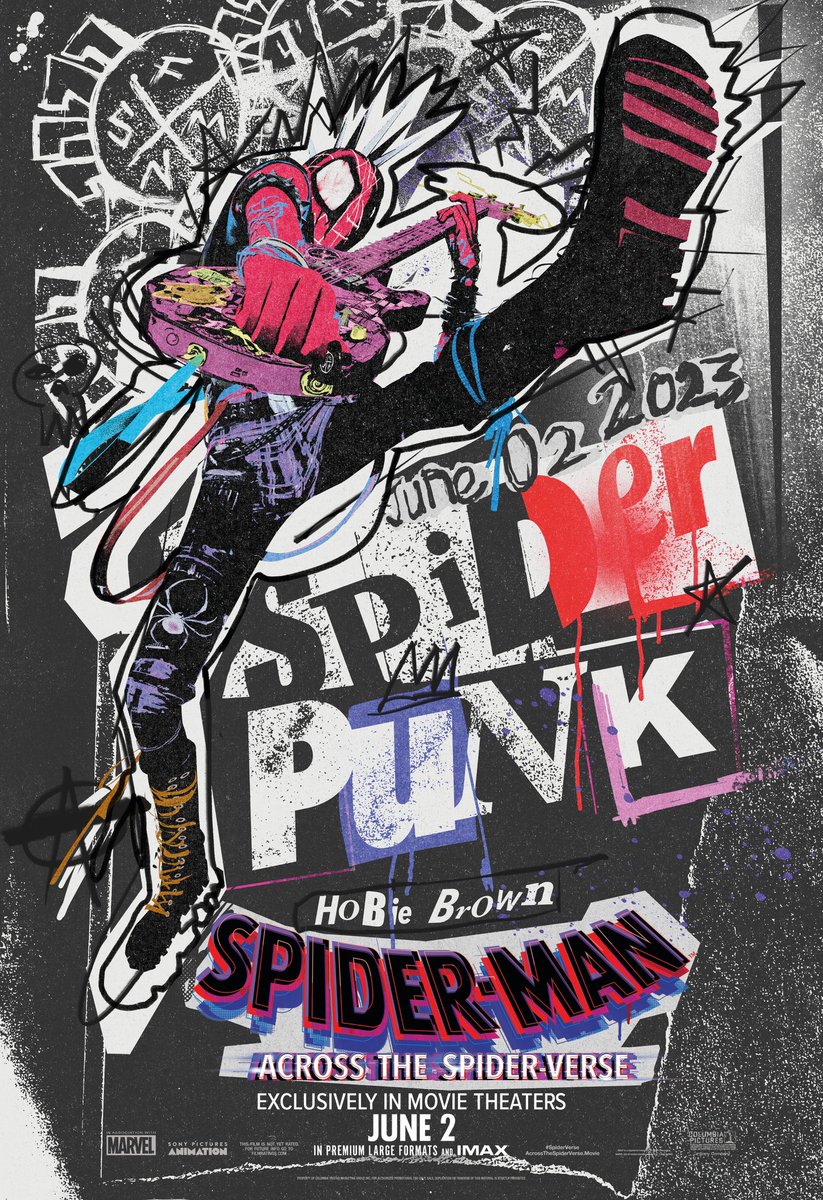 RT @DiscussingFilm: First character posters for Spider-Punk and Spider-Man India in ‘ACROSS THE SPIDER-VERSE’. https://t.co/xEFReS34Dw