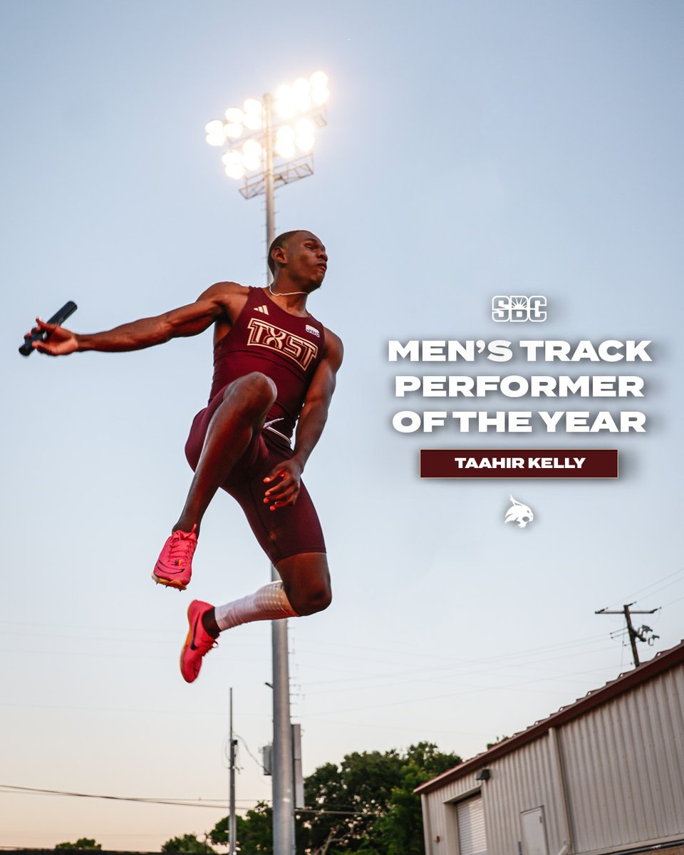 👑 King Kelly

Congrats to Taahir Kelly on being named the #SunBeltTF Men's Co-Track Performer of the Year

#EatEmUp