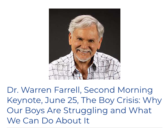 Join us! The Gurian Institute is holding its 25th Summer Training on June 24-25. I will be keynoting on the need for fathering and male role models and what we can do to help parents and teachers raise good men. Learn more here: gurianinstitute.com/events/gurian-…