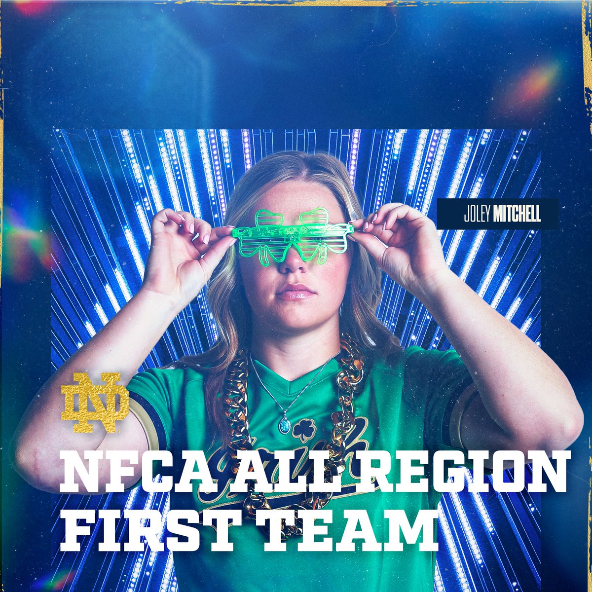 NDsoftball's tweet photo. Six Earn NFCA All-Region Honors

#GoIrish☘️