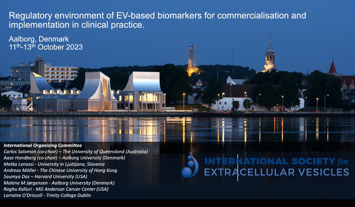 Don't miss out this ISEV workshop on Regulatory environment of EV-based biomarkers for commercialisation and implantation in clinical practice @IsevComms <a href="/UQMedicine/">UQ Medicine</a>  #ISEV2023 <a href="/EditBuzas/">Edit Buzas</a> <a href="/KennethWWitwer/">Kenneth W Witwer (he/him)</a> <a href="/EVsinObsGynOnc/">Translational EVs in Obstetrics and Gynae-Oncology</a> <a href="/hillandy/">Andy Hill</a> <a href="/LenassiMetka/">Metka Lenassi</a>  - Applications will be open soon!!!