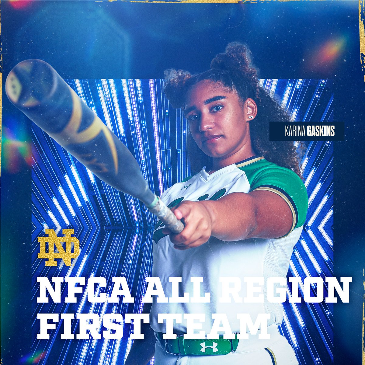 NDsoftball's tweet photo. Six Earn NFCA All-Region Honors

#GoIrish☘️