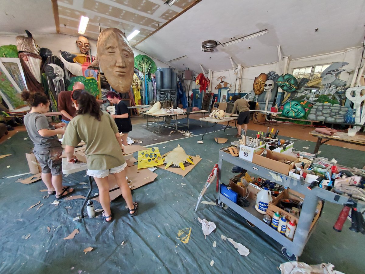 Friends, we need lots of hands in the studio to help  make puppets for our summer show. We hope you'll join us for our Community Build Day, taking place every Sat. 10 a.m. to 5 p.m. through July 22nd. All ages are welcome, with adult supervision. Thanks!