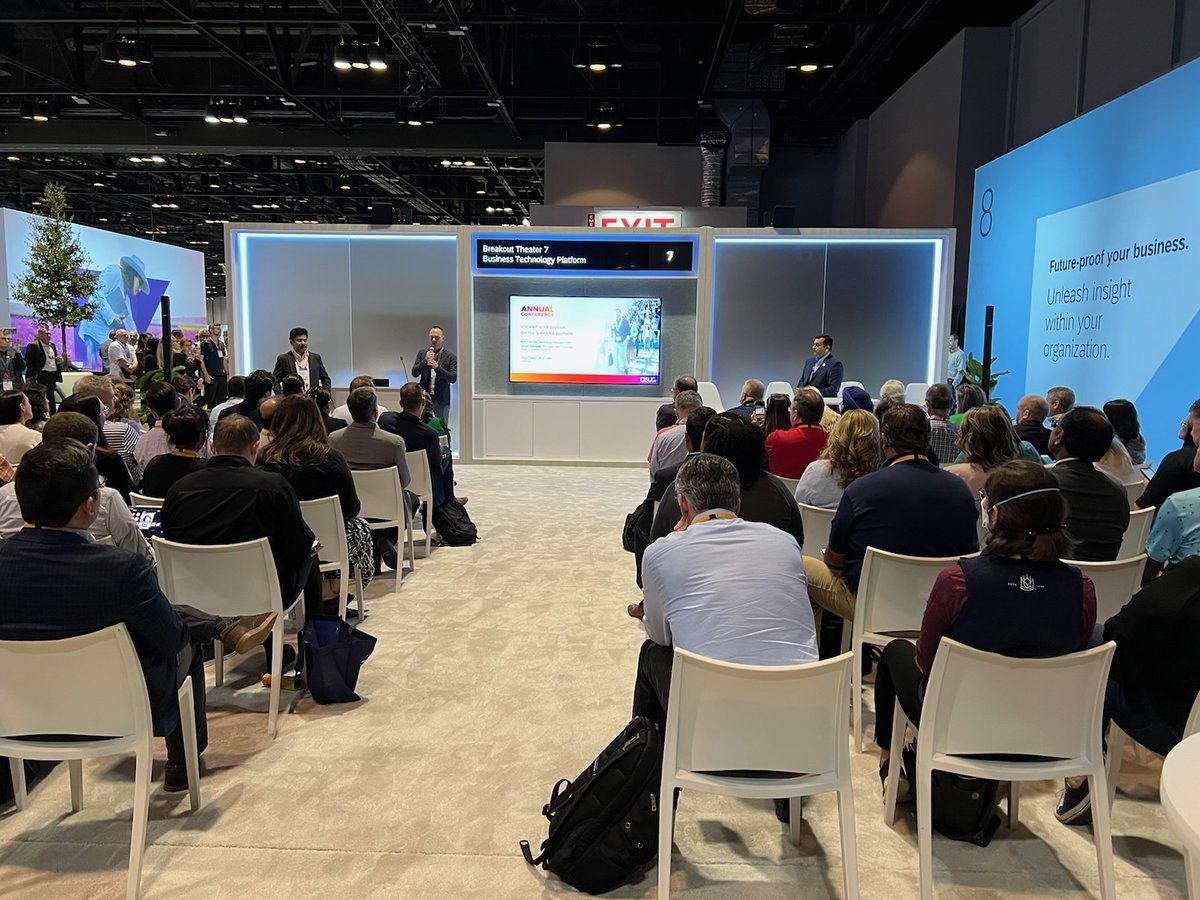 1d • Edited •Our session on Vista's Fiori Adoption on S/4HANA  started to a full house. 

#ASUG #sapsapphire #Sapsapphire2023 #digitaltransformation #s4hana #fiori