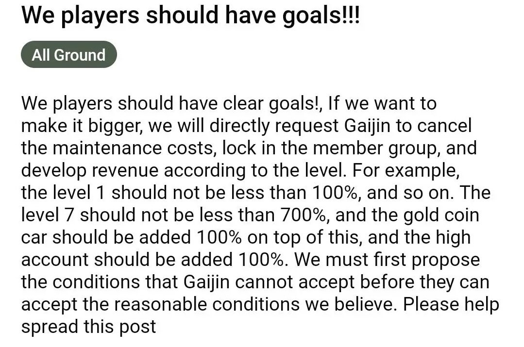 BOILGO6T's tweet photo. @WarThunder we absolutely should not accept such a little compromise, cancel or cut down maintenance fee, increase yield, silver lion and experience stop keep BVVD as a game designer, I don't think these three have a reach, we can't stop protesting https://t.co/xPOyVmUItl