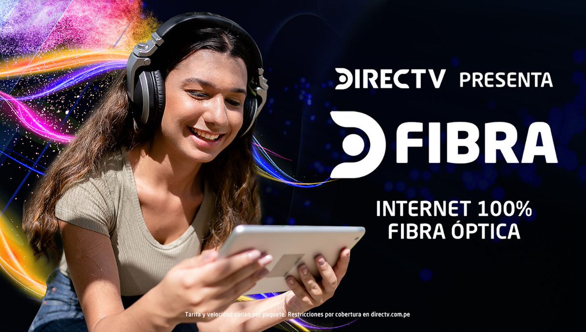 KarlosPeru's tweet photo. #DirecTV Perú anuncio DFibra, su servicio de intenert residencial por #FibraOptica, el mismo que ya está disponible en Lima y el norte del país para miles de hogares. La propuesta cuenta con planes de 100, 200, 300 y 600 megabytes.

https://t.co/G0jaqD3ZZG

#DirectvPeru #DFibra https://t.co/JProTQ4gVW
