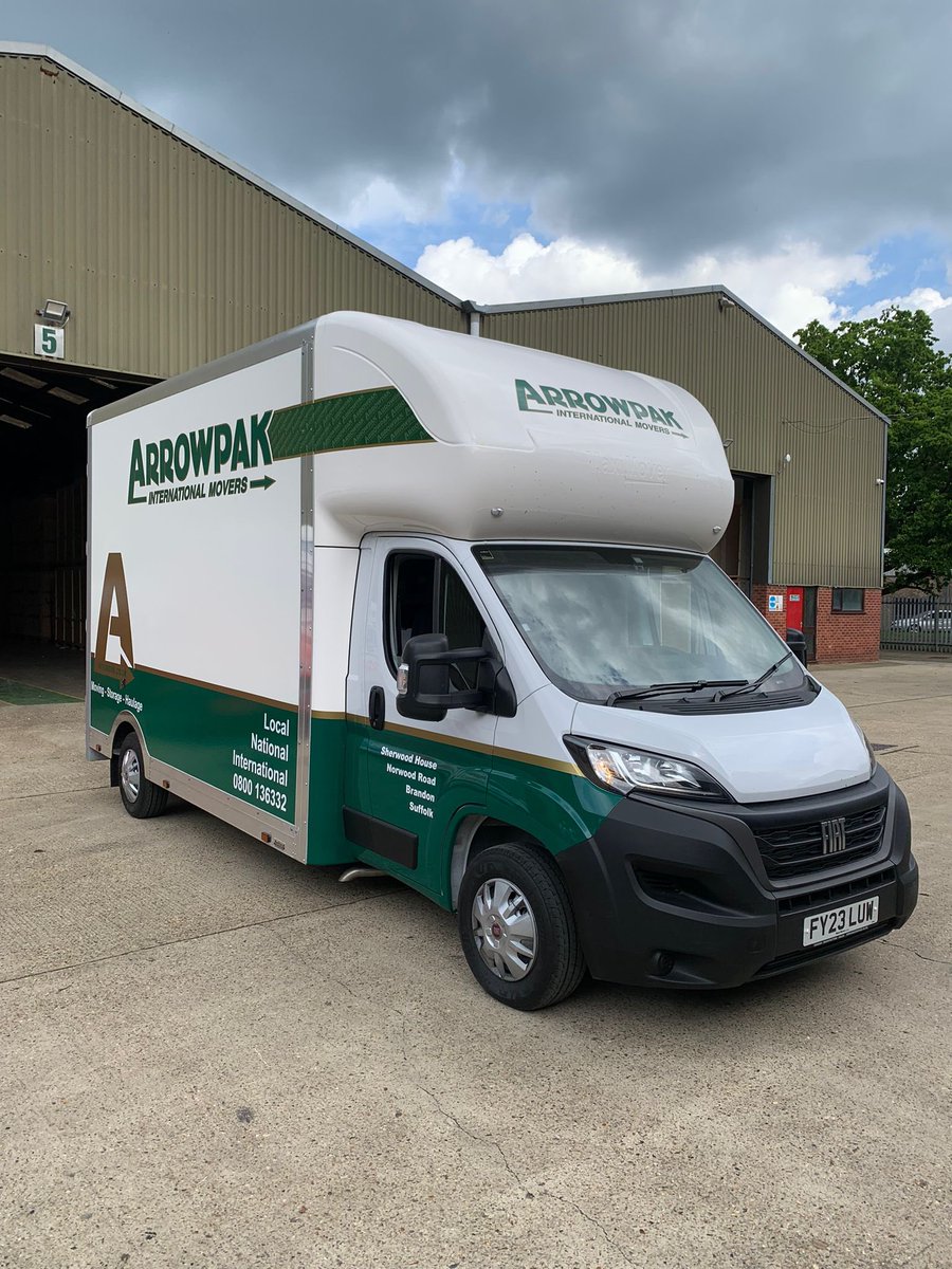 ArrowpakInt's tweet image. Another new van added to the fleet, perfect for poor access areas like Town and City centres #BuryStEdmunds #Cambridge #Thetford