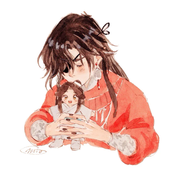 Repost  same hua cheng, same… we love our minidoll dianxia! #minidoll #tgcf #xielian #huacheng