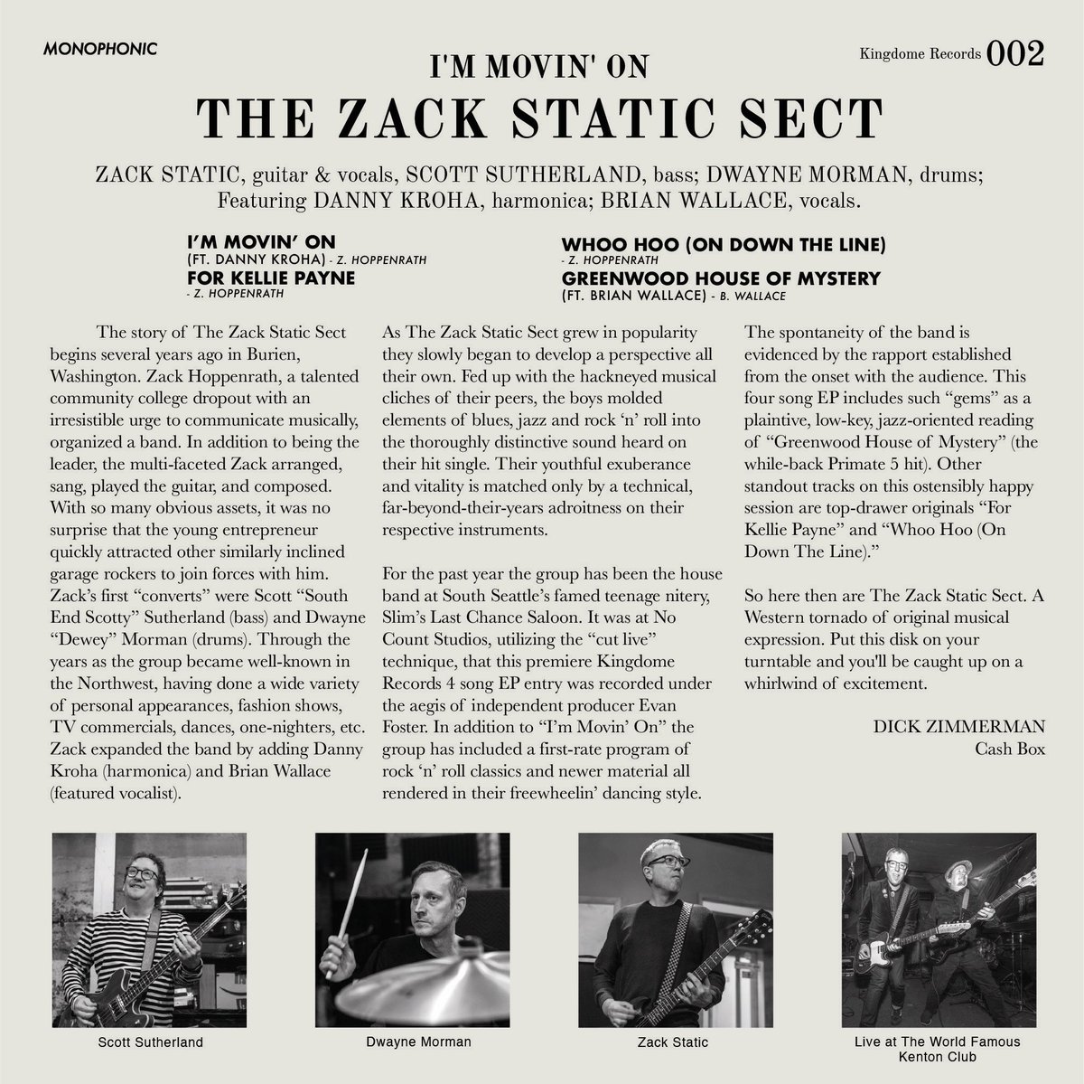 fastzach's tweet photo. Everyone’s favorite garage rock trio The Zack Static Sect has a new 4-song 7” EP on Kingdome Records!  The title track features @Dogjones65 of The Gories!  Check it out here- https://t.co/KBSOBB5ppS…

#budgetrock #garagerock #thestatics #kingdomerecords #burien #gories #bluenote https://t.co/tcnfSKmtsl