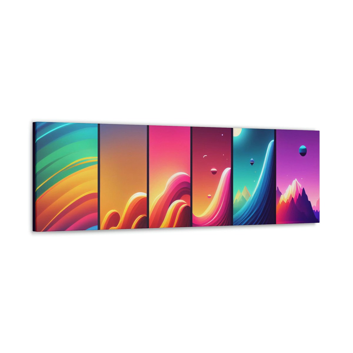 Excited to share the latest addition to my #etsy shop: Colorful & Geometric Rainbow Wave Canvas Print // Check it out here: etsy.me/42ZqEwW

#canvas #wallart #gallerywrap #horizontal #colorful #mountains #seascape #abstract