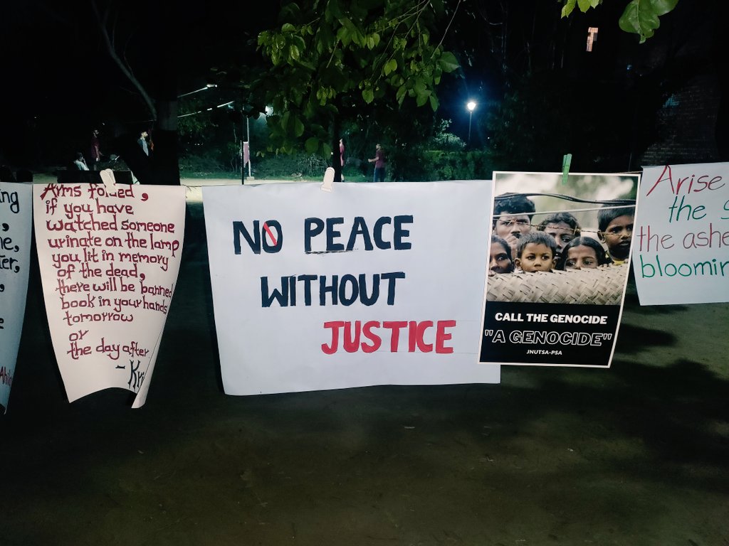 May 18 Mullivaikkal Remembrance Day at JNU.