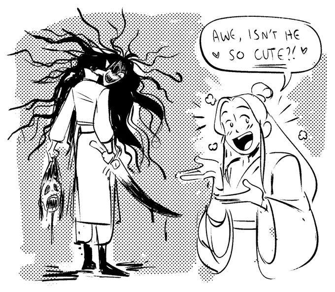 [#tgcf] while I appreciate all the beautiful Hua Chengs out there, i think this is the realest Hualian dynamic