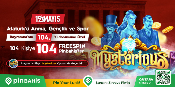 #Pinbahis | Freespin Etkinliği 🎰

🇹🇷 Atatürk'ü Anma Gençlik ve Spor Bayramı'nın 104. Yıldönümüne Özel 104 Kişiye 104 Freespin #PİNBAHİSTEN!

➡️Etkinlik Şartlarını Form Üzerinden Kontrol Edebilirsiniz!

➡️Hemen Etkinliğe Katıl -  t.me/pinbahis_tr