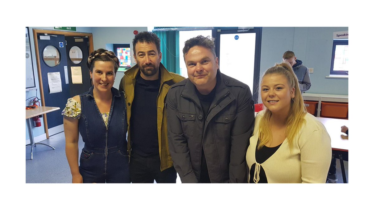 Had a wonderful day in work this week. <a href="/DecLawn/">Declawn</a> &amp; Adam Patterson came &amp; shared their time &amp; experiences with us. They have definitely inspired a new generation of film-makers✨ Also we tried our best to get spoilers for the next season of #bluelights but they were tight lipped!