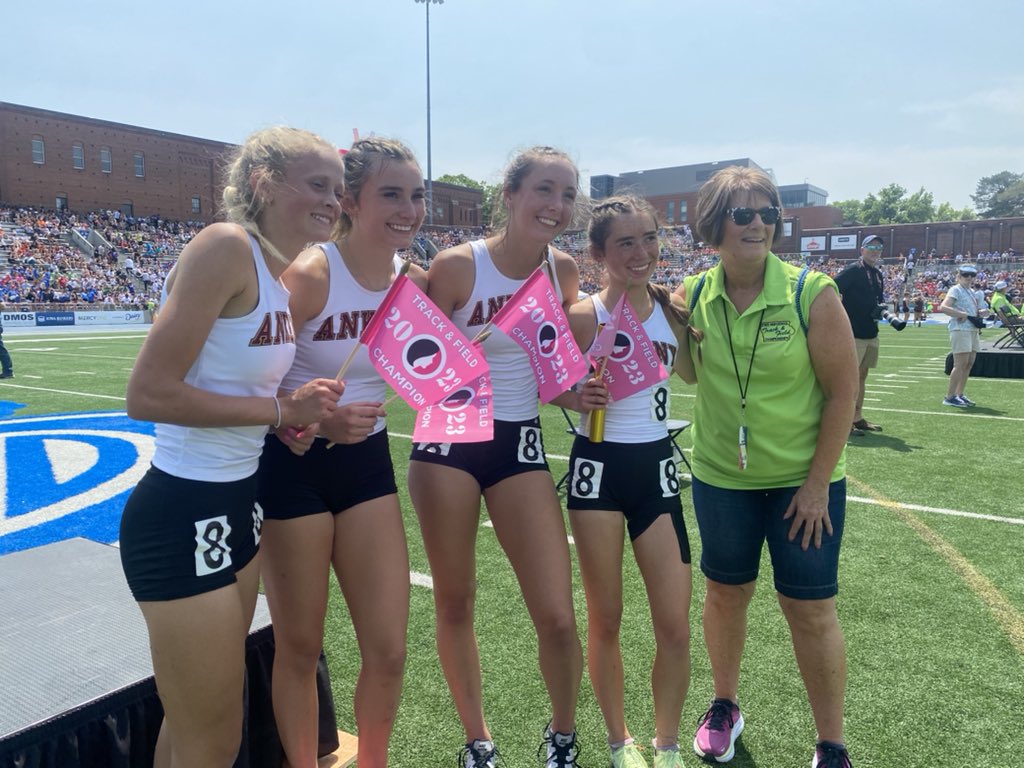 Ankeny wins its first ever state title in the girls 4A 4x800 relay!