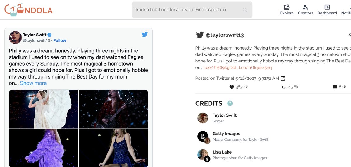 jarzod's tweet photo. OK this is a risk, but I want to be vulnerable/put myself out there. Here goes:

I need your help. 
I want @taylorswift13 to be a part of our team at @ongondola. 

She credits photographers. She gets the mission. I want her to invest. Can y'all help me reach her?? https://t.co/l6ek6eEDYq