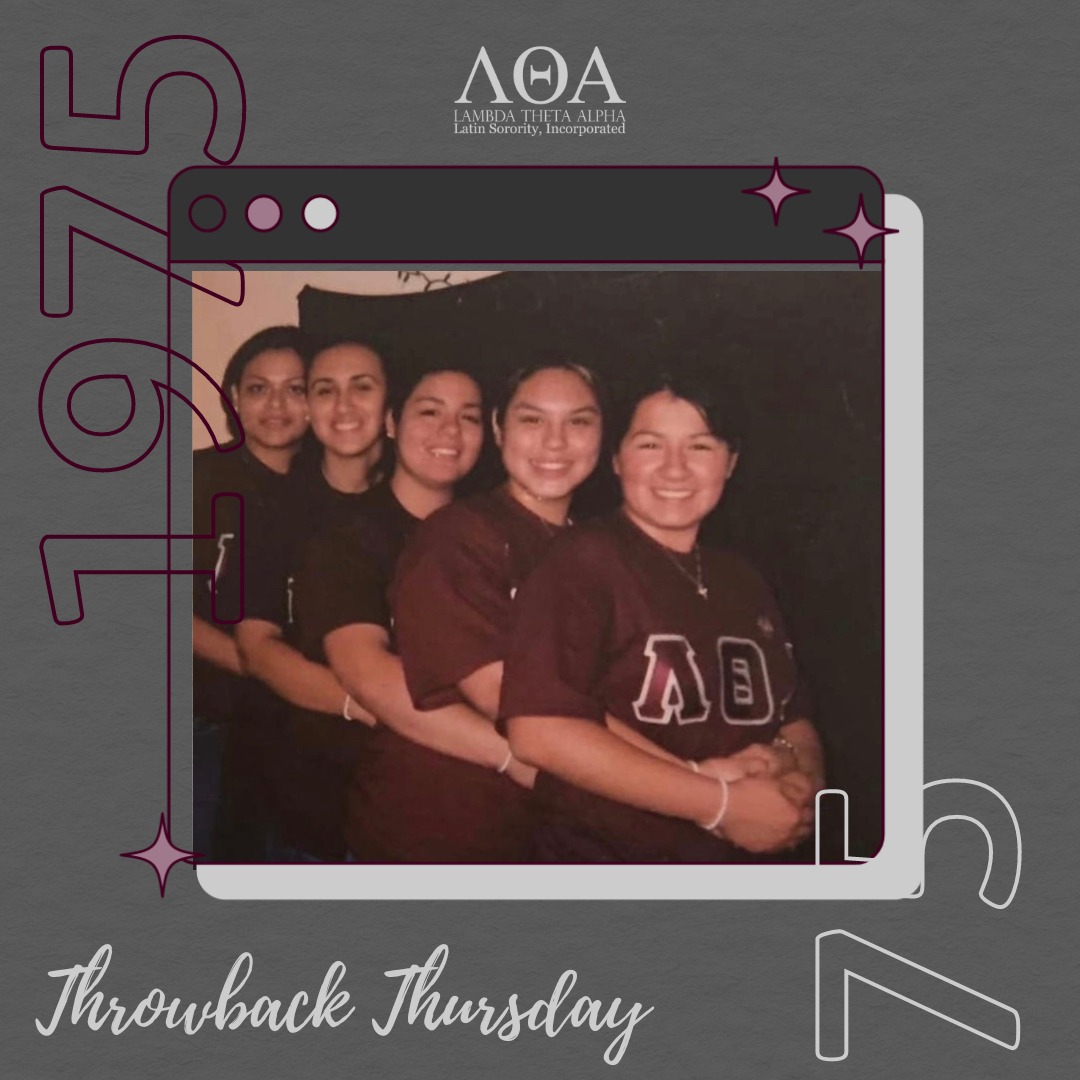 LTA1975's tweet image. This week’s #LTAThrowback features Gamma Rho Chapter founding sisters. 

Do you recognize anyone? Tag them in the comments. Have a throwback? 🌙 

Tag us and use the hashtags #LTAThrowback and #LTA1975 to be featured!