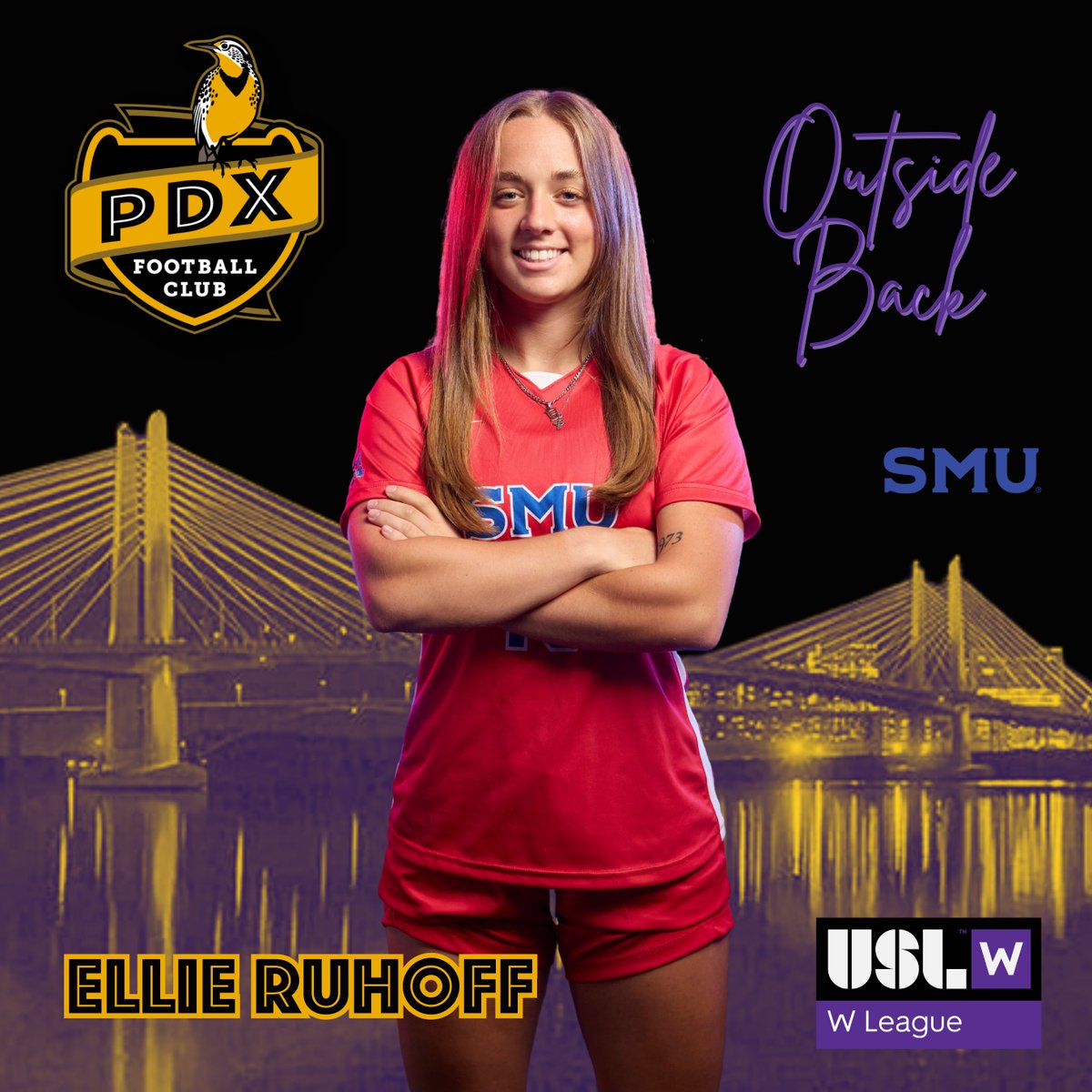EastsideTimbers's tweet photo. Welcome Ellie Ruhoff to @pdxfootballclub! Ellie is a Portland native and went to Cleveland HS. She is a junior at Southern Methodist University in Dallas, TX. Here's to a great inaugural season in the @USLWLeague!  #ThisIsEastside #ForTheW #PDXFC https://t.co/JrV1zIWR7f