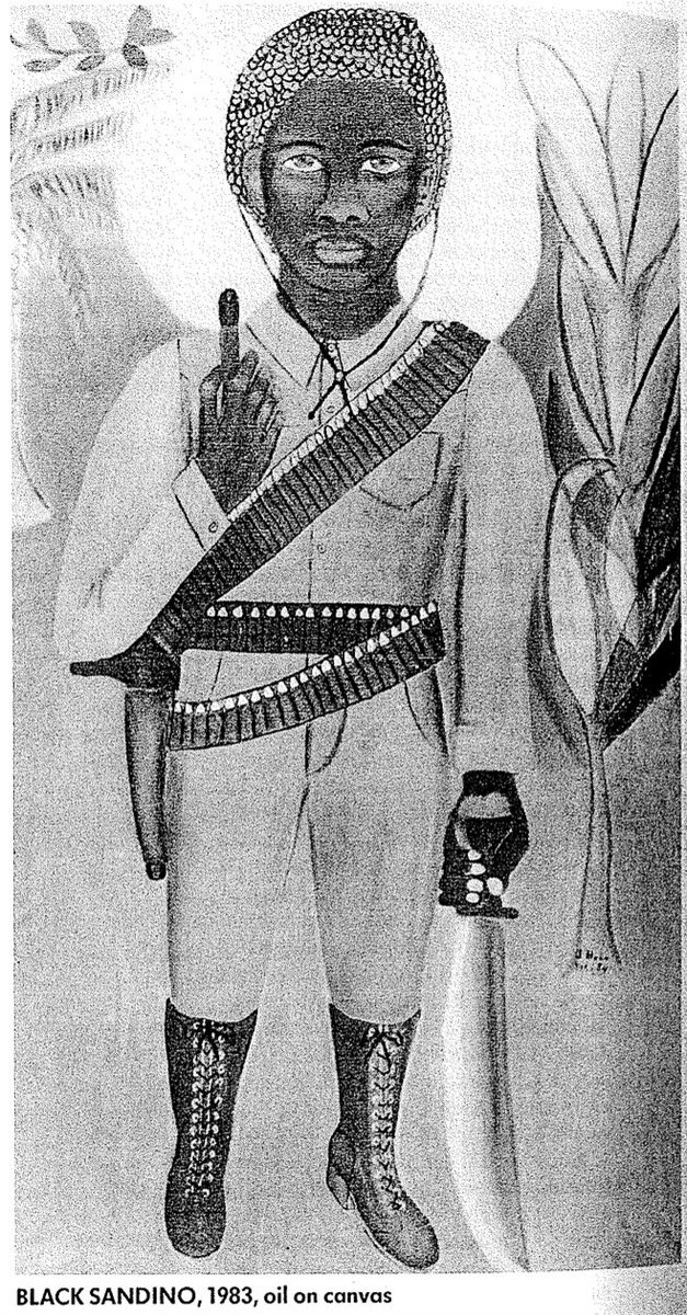 Black Sandino (1983) por la artista plástica, escritora y poeta caribeña June Beer.

#UnidosEnVictorias
#SandinoLuzYVerdad