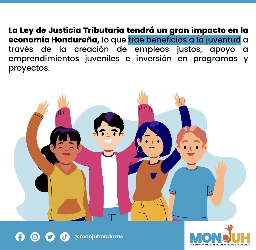 monjuhonduras's tweet photo. ¿Por qué tanta importancia en la Ley de Justicia Tributaria? 🤷🏻‍♂

Durante muchos años, Honduras ha vivido bajo abusos de empresas exoneradas. Con la Ley de Justicia Tributaria se garantizará igualdad de condiciones y el acceso a la justicia económica. 

#JusticiaTributariaYa https://t.co/zqU8f7pr9Z