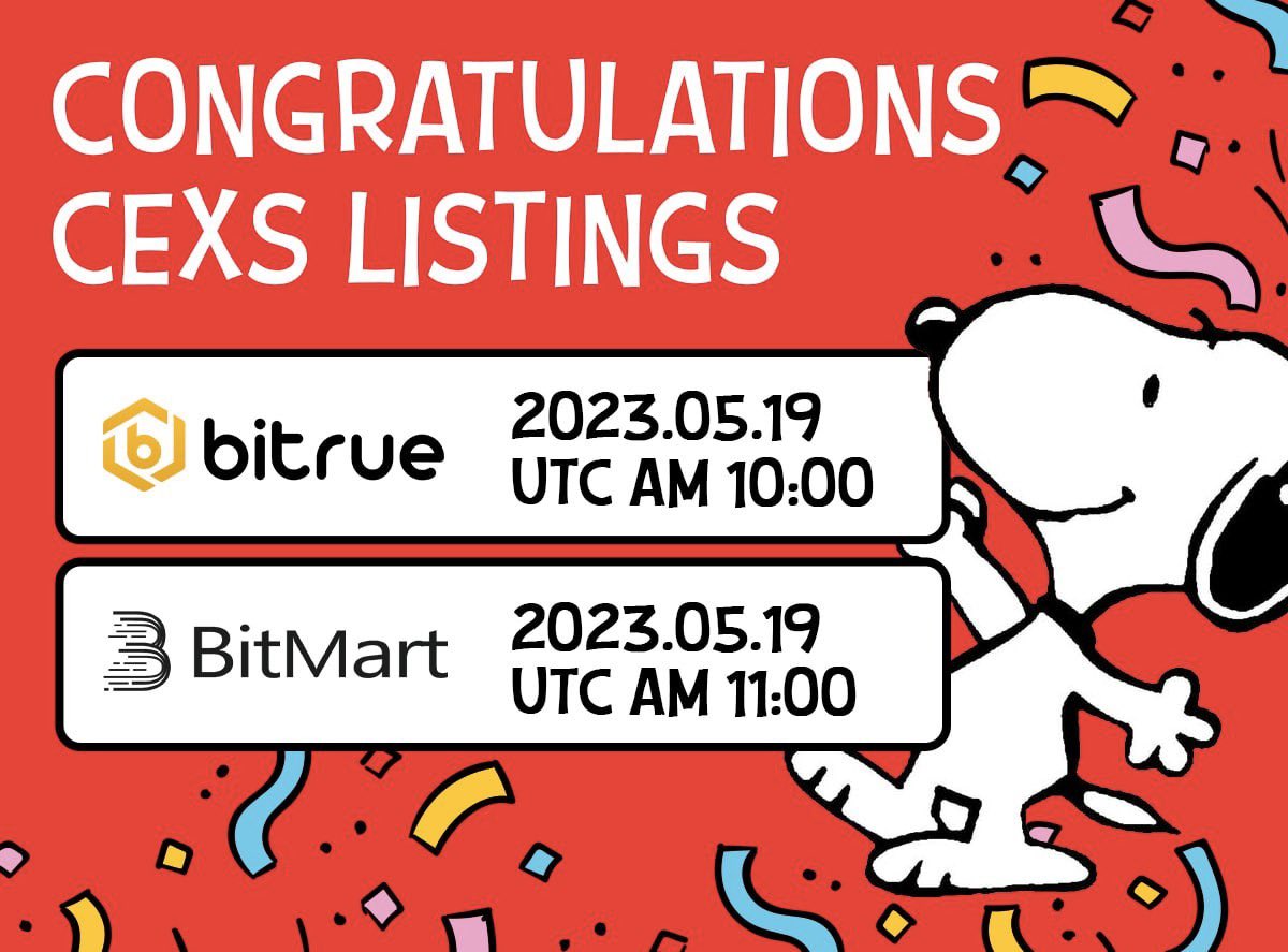 _snuppy08's tweet photo. 🌟 Get ready for memecoin greatness!

$LOVESNOOPY's listings on Bitrue and BitMart exchanges are a game-changer. Rarely do memecoins receive such recognition. Join the Snoopy revolution and seize this unique investment opportunity! 🚀 #crypto #Snoopy https://t.co/qeu9GxZCMP