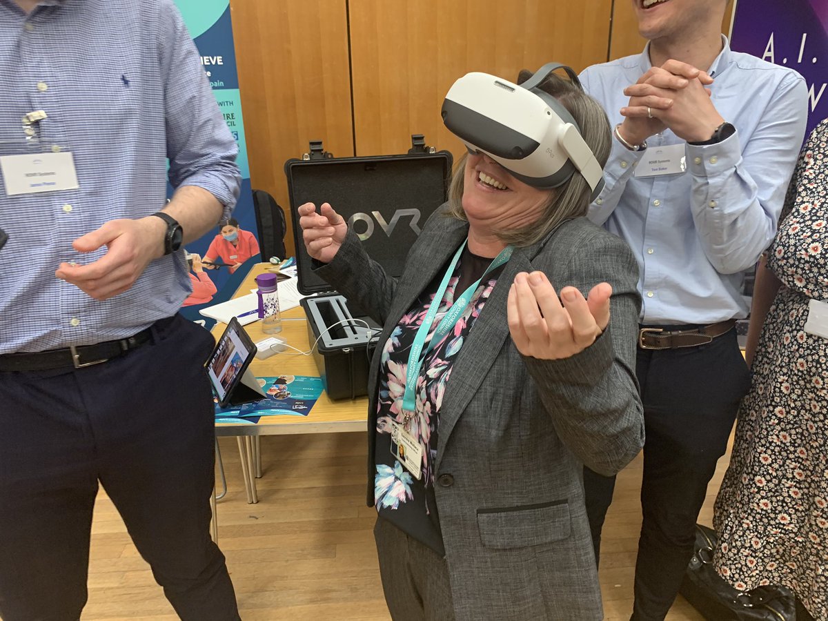 Had a brilliant time with our partners <a href="/rovr_systems/">ROVR Systems</a> today <a href="/thehilloxford/">TheHill</a> #VR event <a href="/OUHospitals/">OUH</a> #JohnRadcliffe #Oxford amazing to see #Innovation in #Healthcare becoming reality ❤️