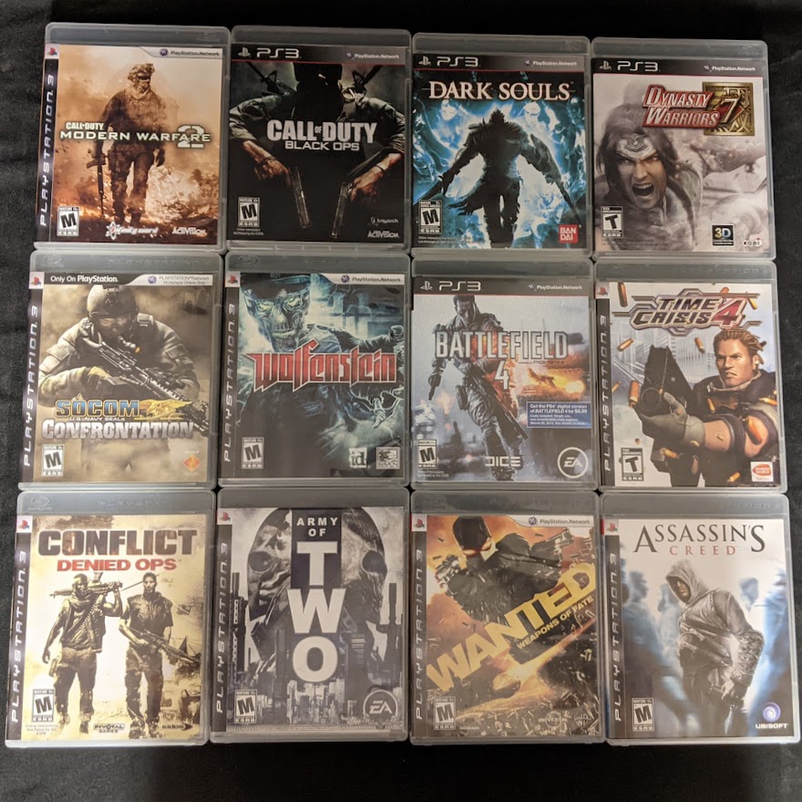 Today is Playstation day. Come in and get some of them. #playstation #PS3 #PS4 #blackops #SSX #xmen #journey #timecrisis #wolfenstein #attackontitan #retrogaming #minusworld
