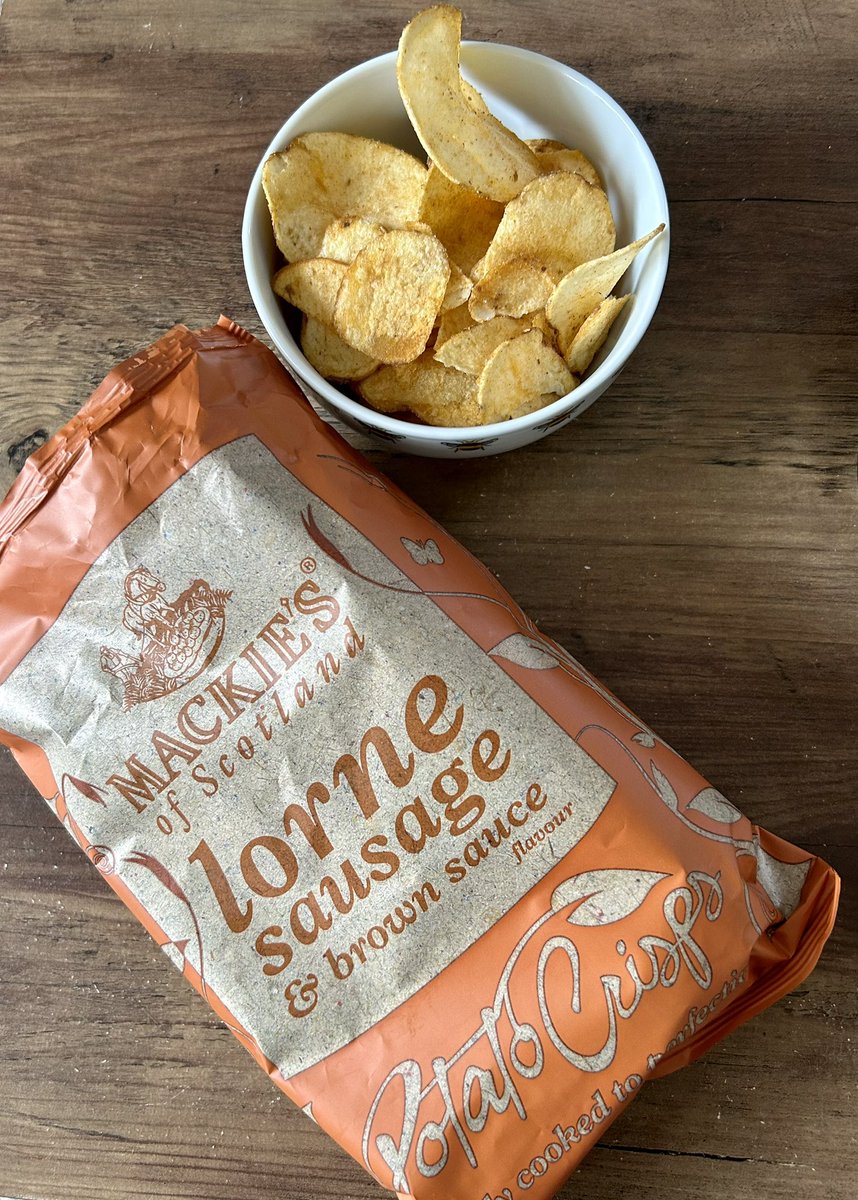 Scottishrecipes's tweet photo. Yummy! Have you tried Lorne #Sausage and Brown Sauce #crisps from Mackie’s of #Scotland
They are our new favourite TV sharing #snack https://t.co/2gWAjvF5vk