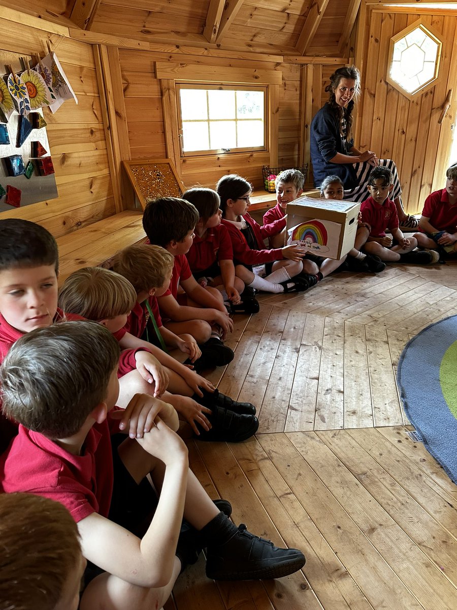 MissMorgan800's tweet photo. In our Jigsaw lesson this afternoon 2FM visited the Cwtch Cabin where we talked about our goals and achievements and what we are proud of. 
@llandaffcity https://t.co/mkGulVVfcV