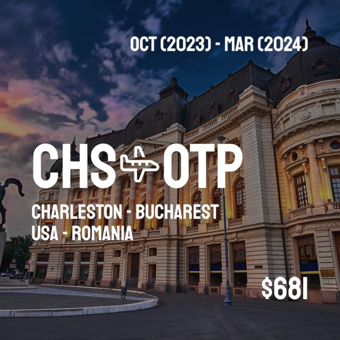 CHSCheapFly's tweet image. ✈️ Charleston (CHS) to Bucharest (OTP) for only $681 (USD) roundtrip 💸
452 live dates on Adventure Machine. - get the app on iOS or Android #charleston #charlestonsc #charlestonlife #charlestonphotographer #charlestonliving