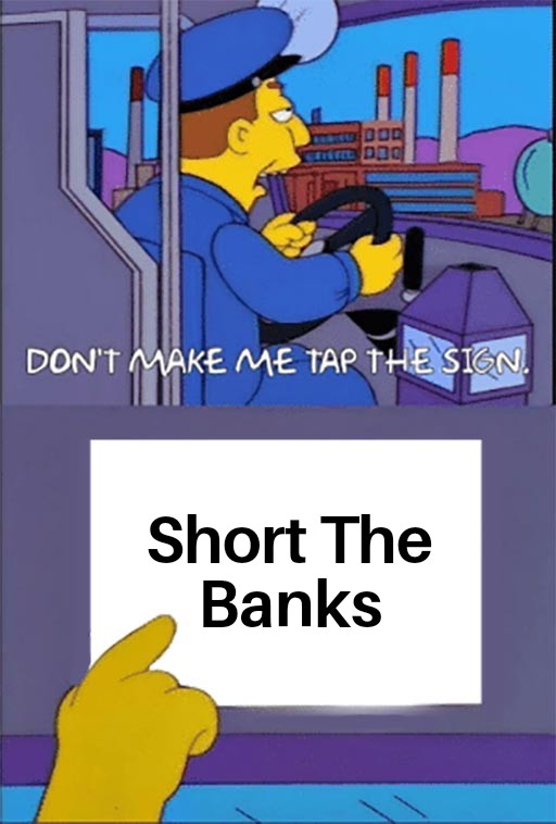 #ShortTheBanks 
<a href="/shortthebanks/">Short The Banks</a>