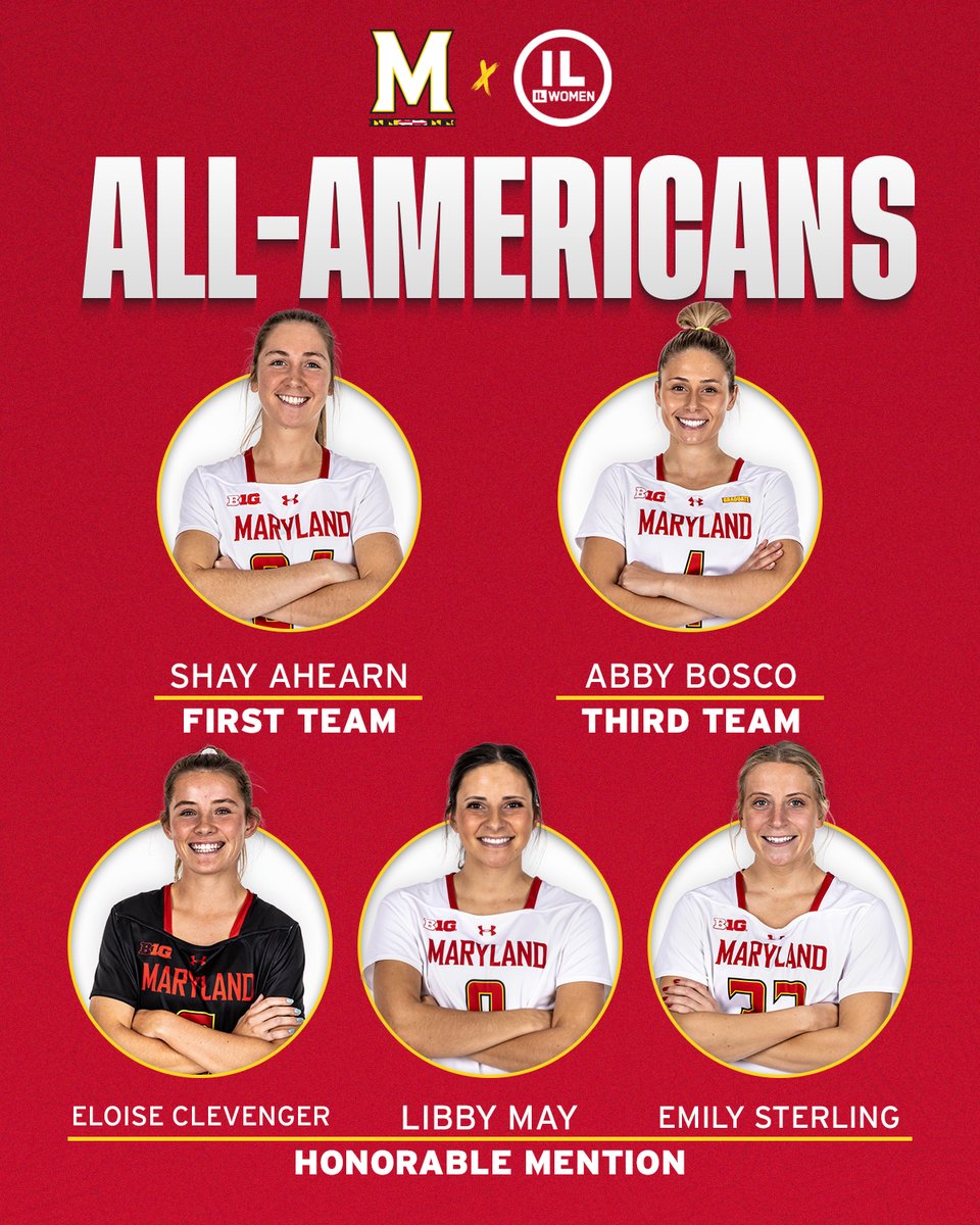 MarylandWLax's tweet photo. We have 5️⃣ @ILWomen All-Americans! 🐢🇺🇸 https://t.co/fZlJEahJUe