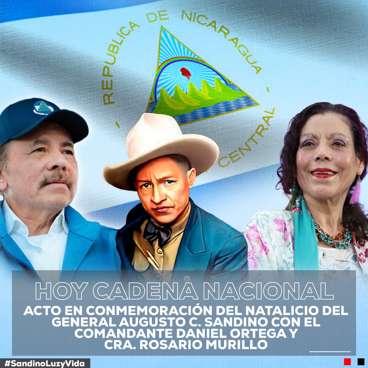 #Nicaragua 🇳🇮 nos preparamos todos en familia para escuchar el mensaje del Cmdt Daniel y la Cra Rosario en conmemoración del 128 aniversario del natalicio del General Sandino.

<a href="/HoChiMinhF/">FSLN Distrito3-Matagalpa🇳🇮</a> #UnidosEnVictorias #SandinoLuzYVerdad