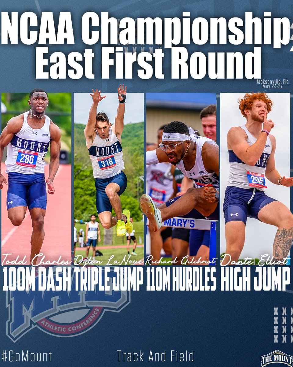 Congratulations to Todd Charles, Dante Elliot, Richard Gilchrist, and Dylan LaNoue for qualifying for the NCAA Championship East First Round!!!!

#GoMount #NCAATF