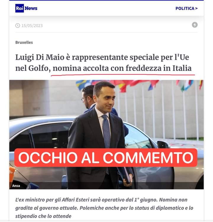 La vicenda Di Maio è una vergogna italiana che insegna ai nostri figli che per fare carriera non occorre studiare ma che per avere successo nella vita bastano i soldi, le raccomandazioni e la fortuna. Insegniamo ai nostri figli il valore e la bellezza del conquistarsi da soli
