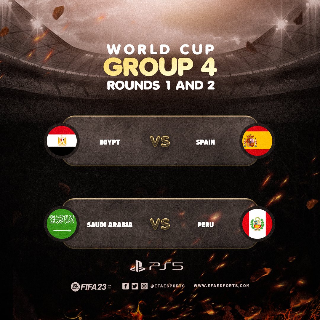 Good Luck to Everyone at the EFA World Cup PS5

ROUND 1 AND 2 
GROUP GAMES 

 #efaesports #fifa23 #proclubs #11vs11 #clubpro #games #worldcupfifa

Traduzir Tweet